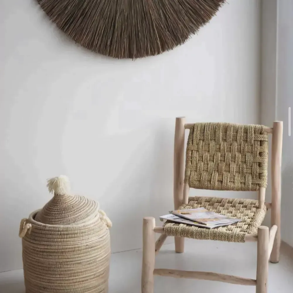 Fauteuils - Fauteuil tressé en corde et bois - LODJO - HYDILE