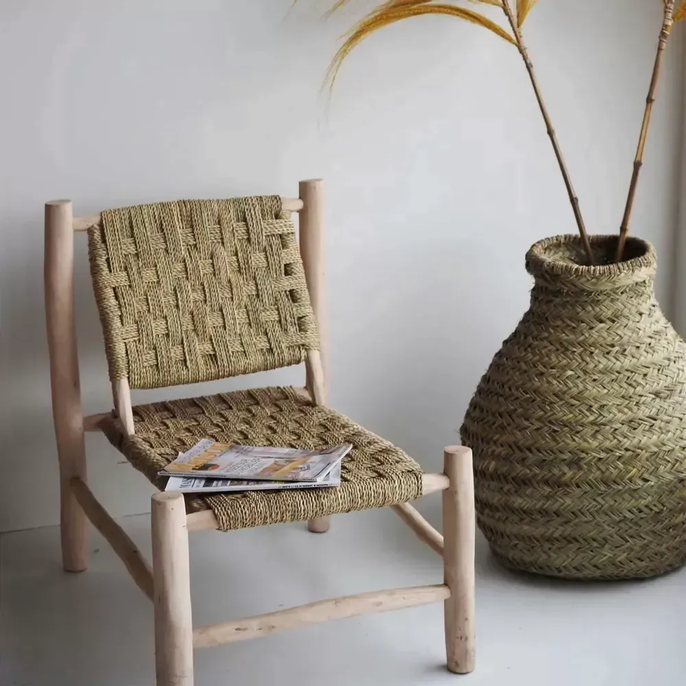 Fauteuils - Fauteuil tressé en corde et bois - LODJO - HYDILE