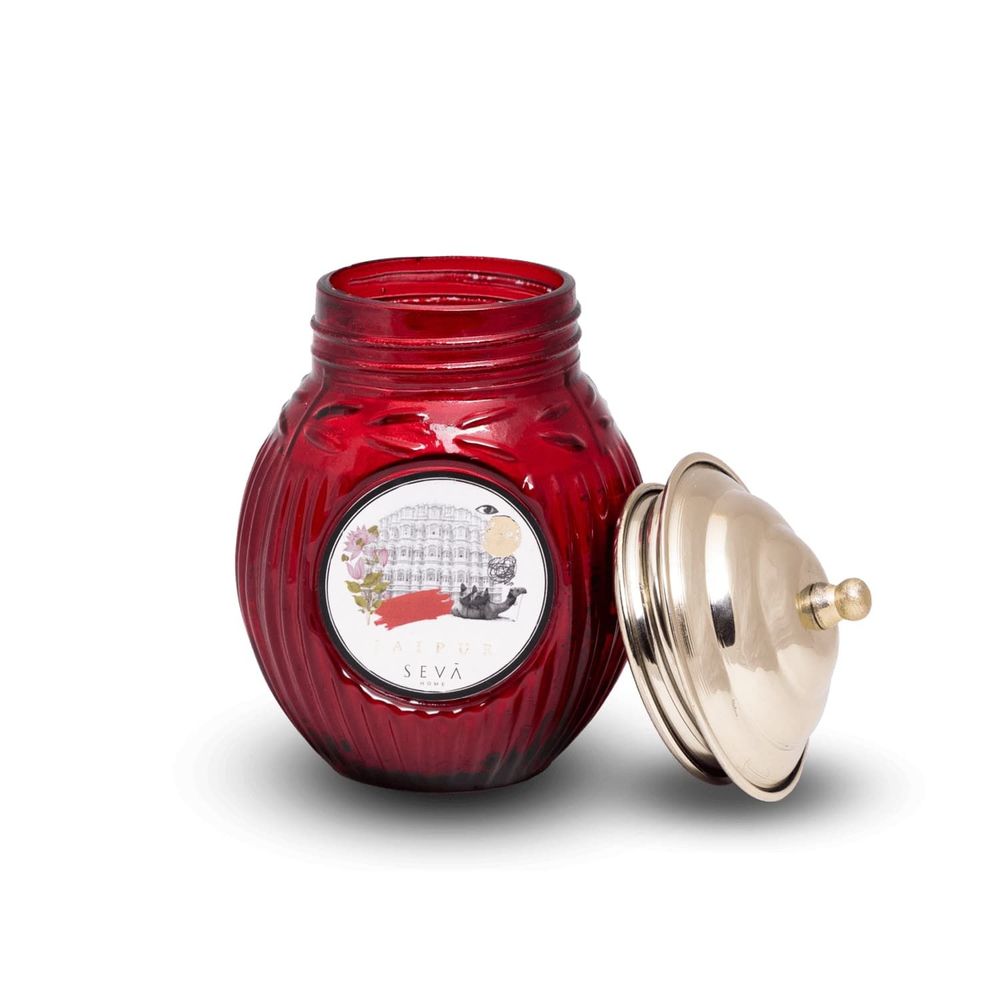 Candles - SEVA HOME Ode to India - Pink City Elegance Jaipur Candle - SEVA HOME