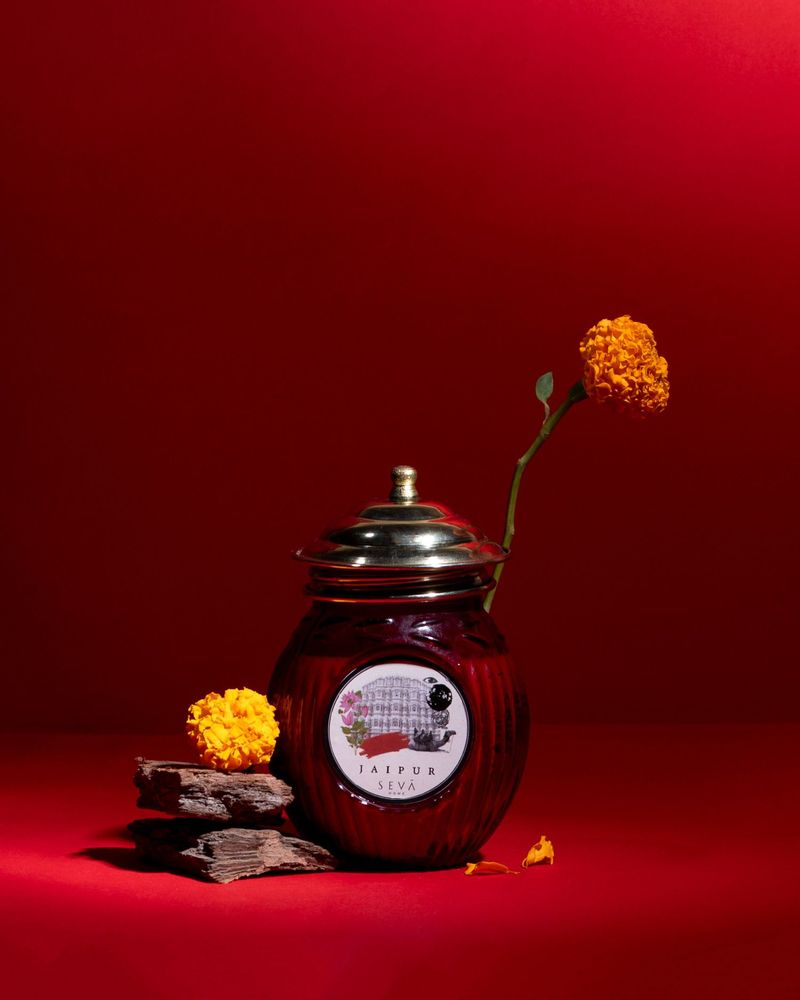 Candles - SEVA HOME Ode to India - Pink City Elegance Jaipur Candle - SEVA HOME