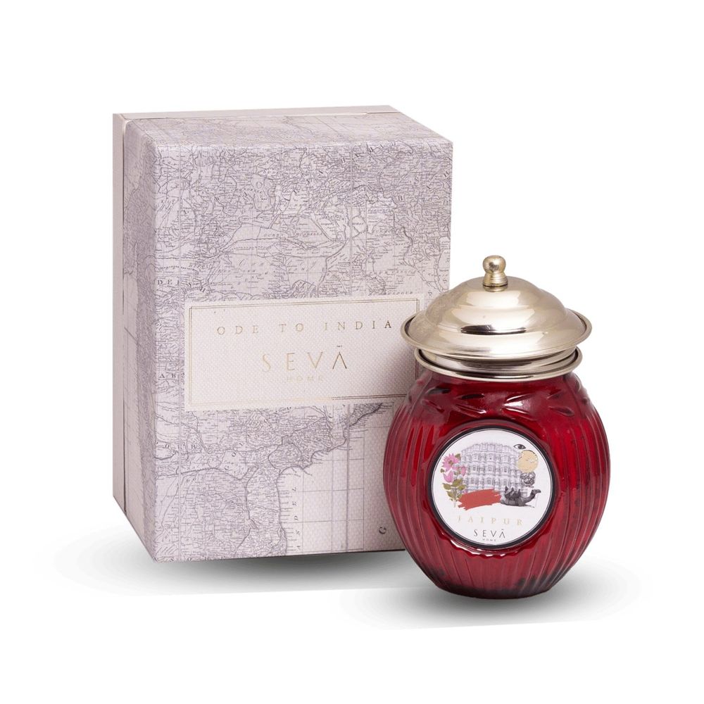 Candles - SEVA HOME Ode to India - Pink City Elegance Jaipur Candle - SEVA HOME