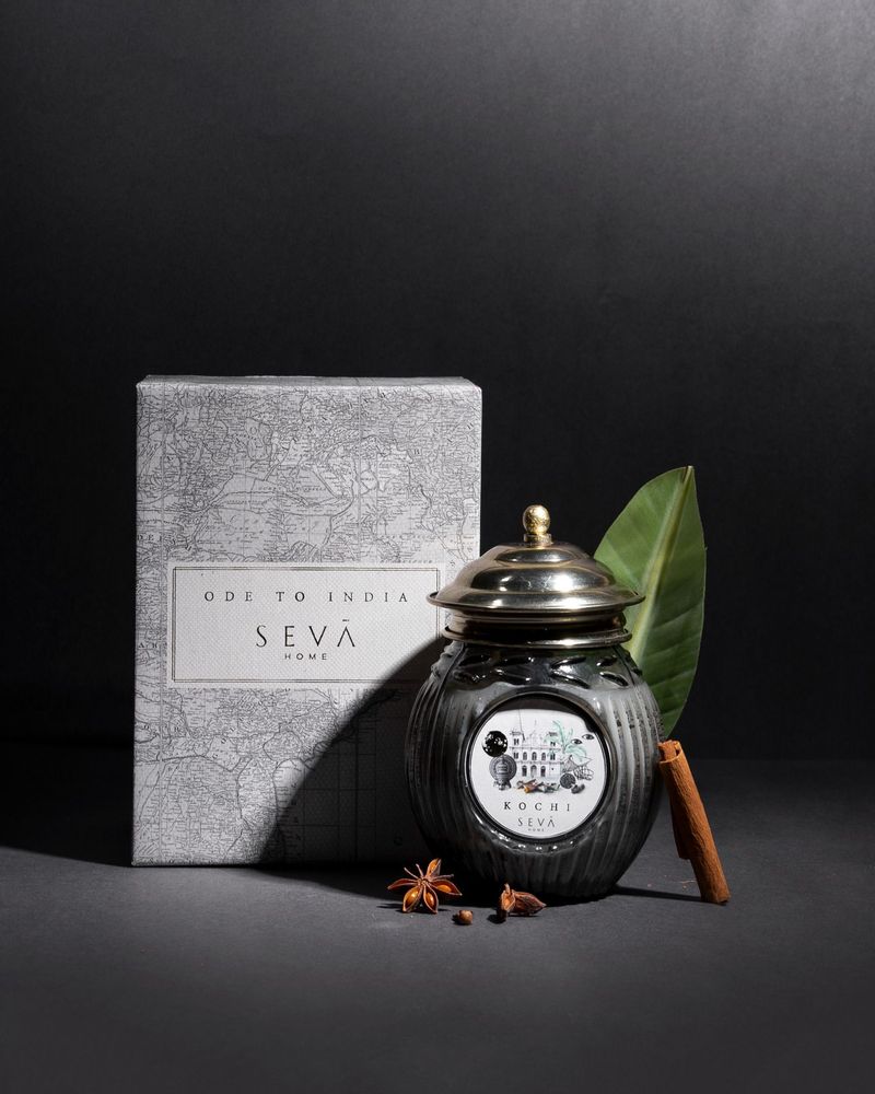 Candles - SEVA HOME Ode to India - Kochi Spice Fusion Candle Collection - SEVA HOME