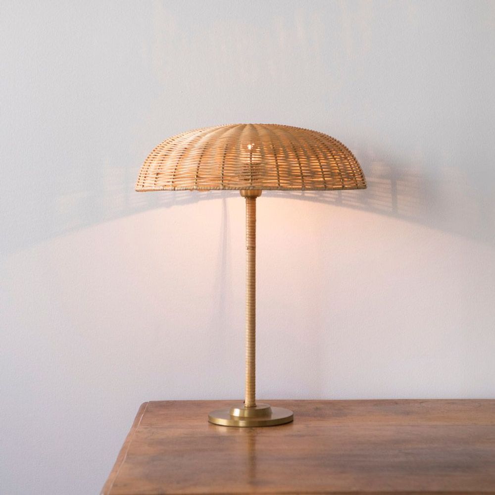 Table lamps - Rattan Table Lamp BALZAC - MAHE HOMEWARE