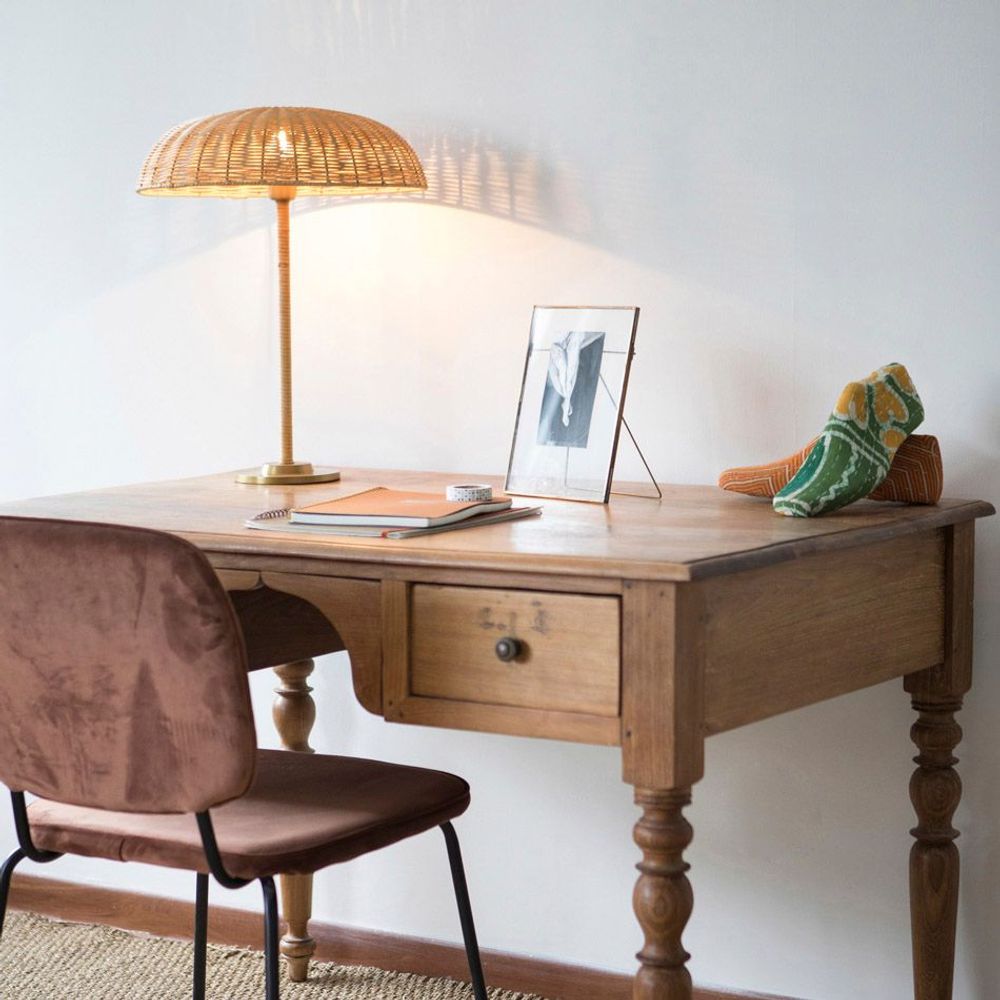 Table lamps - Rattan Table Lamp BALZAC - MAHE HOMEWARE