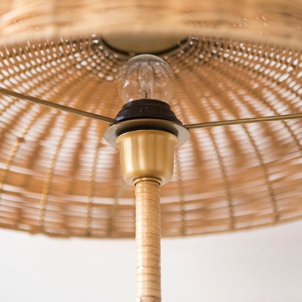 Table lamps - Rattan Table Lamp BALZAC - MAHE HOMEWARE