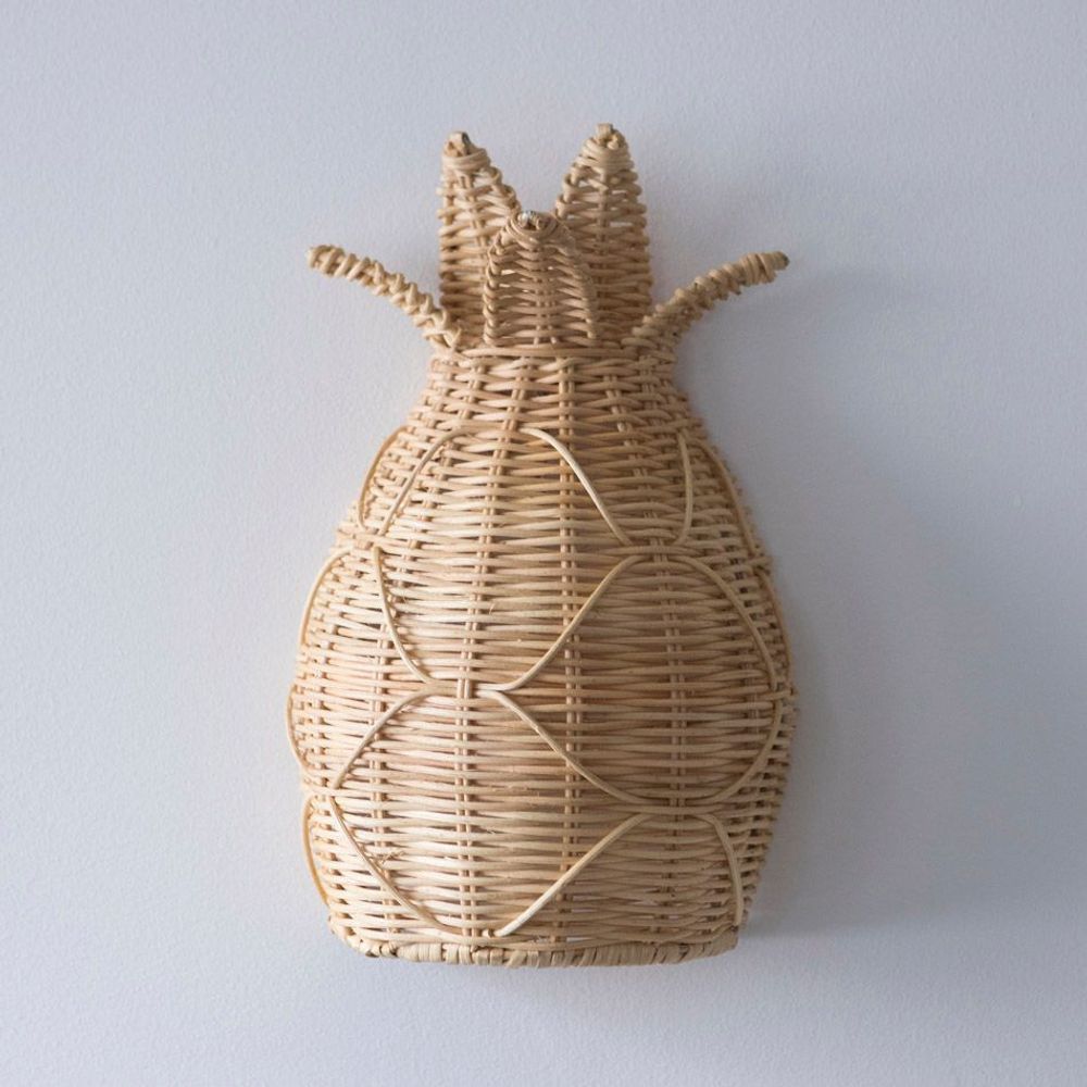 Wall lamps - Rattan Wall Lamp PINEAPPLE - MAHE HOMEWARE