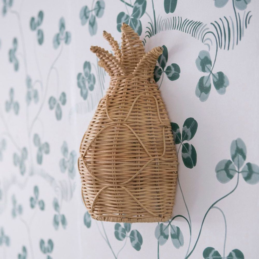 Wall lamps - Rattan Wall Lamp PINEAPPLE - MAHE HOMEWARE