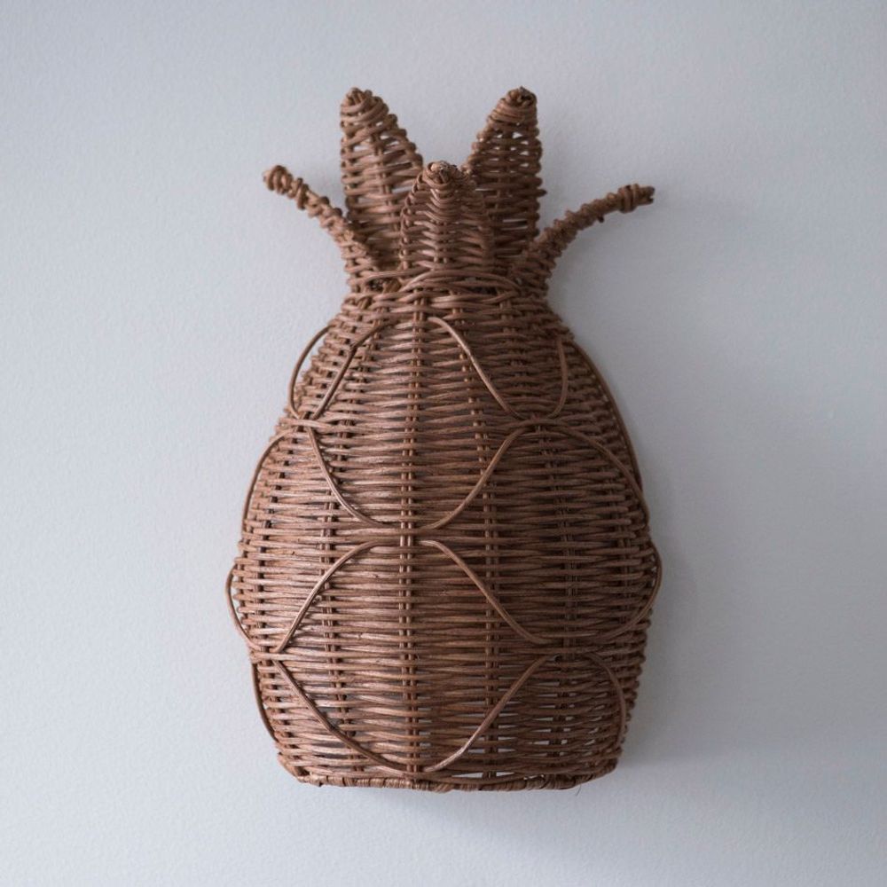 Wall lamps - Rattan Wall Lamp PINEAPPLE - MAHE HOMEWARE