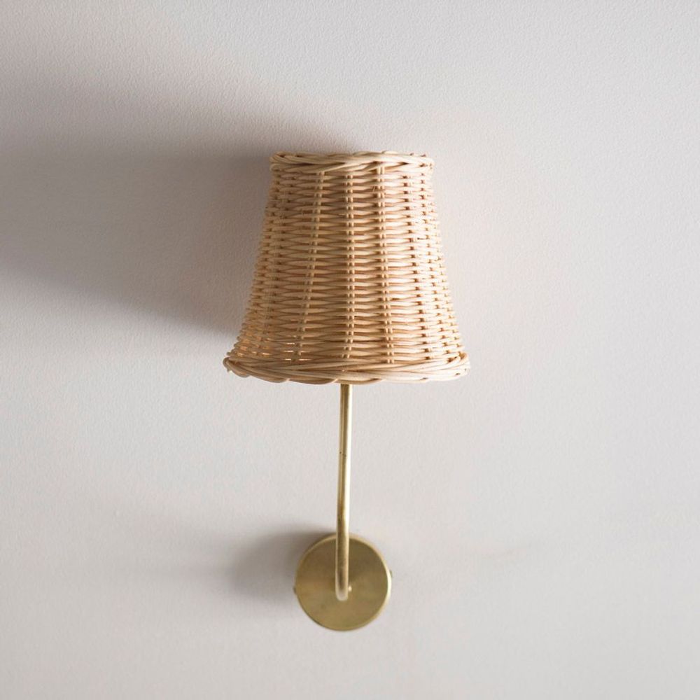 Appliques - Rattan Wall Lamp CECILE - MAHE HOMEWARE