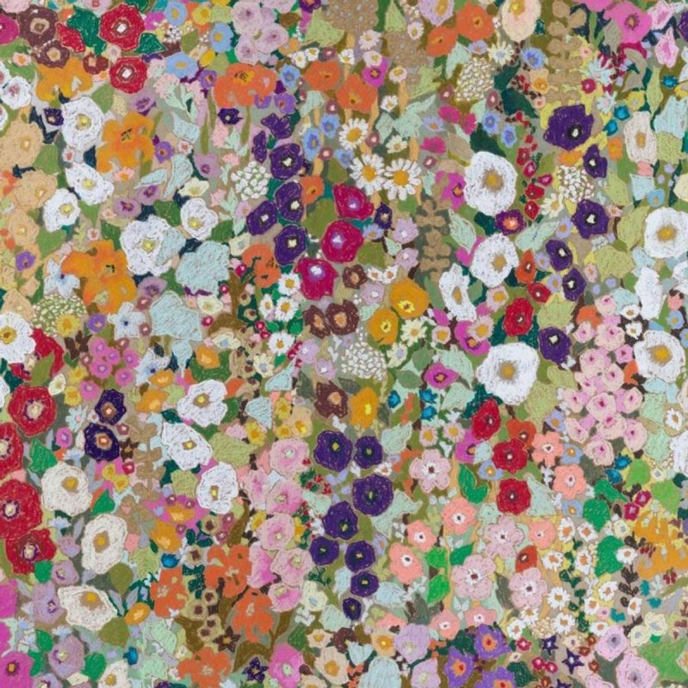 Wallpaper - Hollyhocks Wallpaper - ETOFFE.COM
