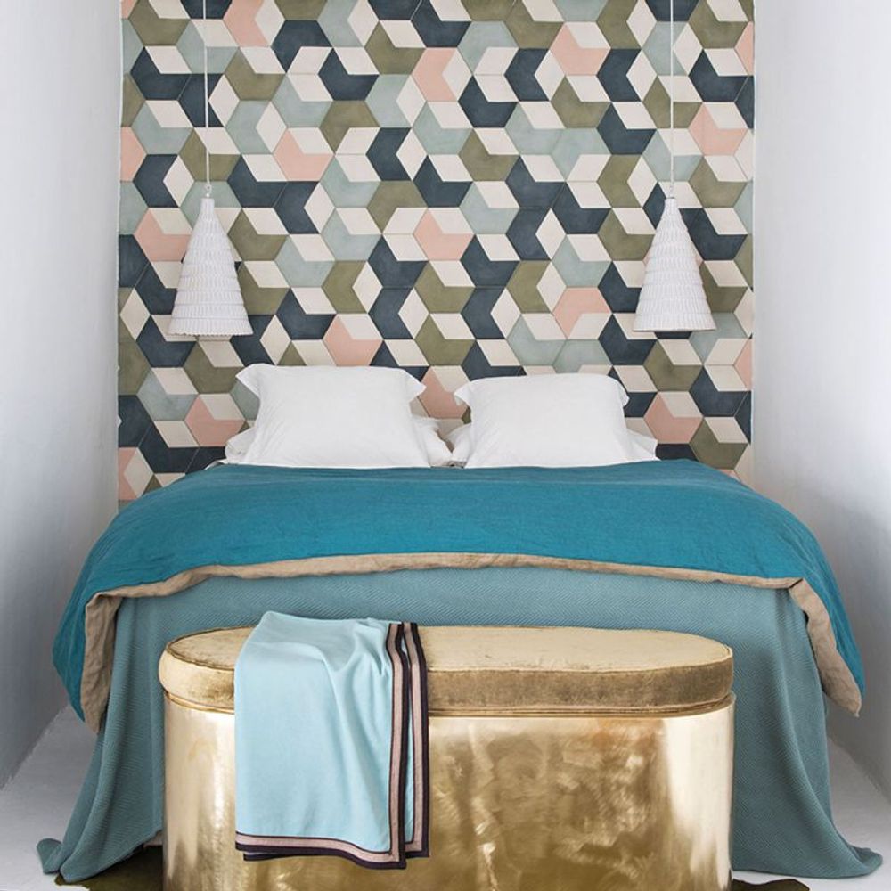 Cement tiles - Hex Thirds cement Tile - ETOFFE.COM