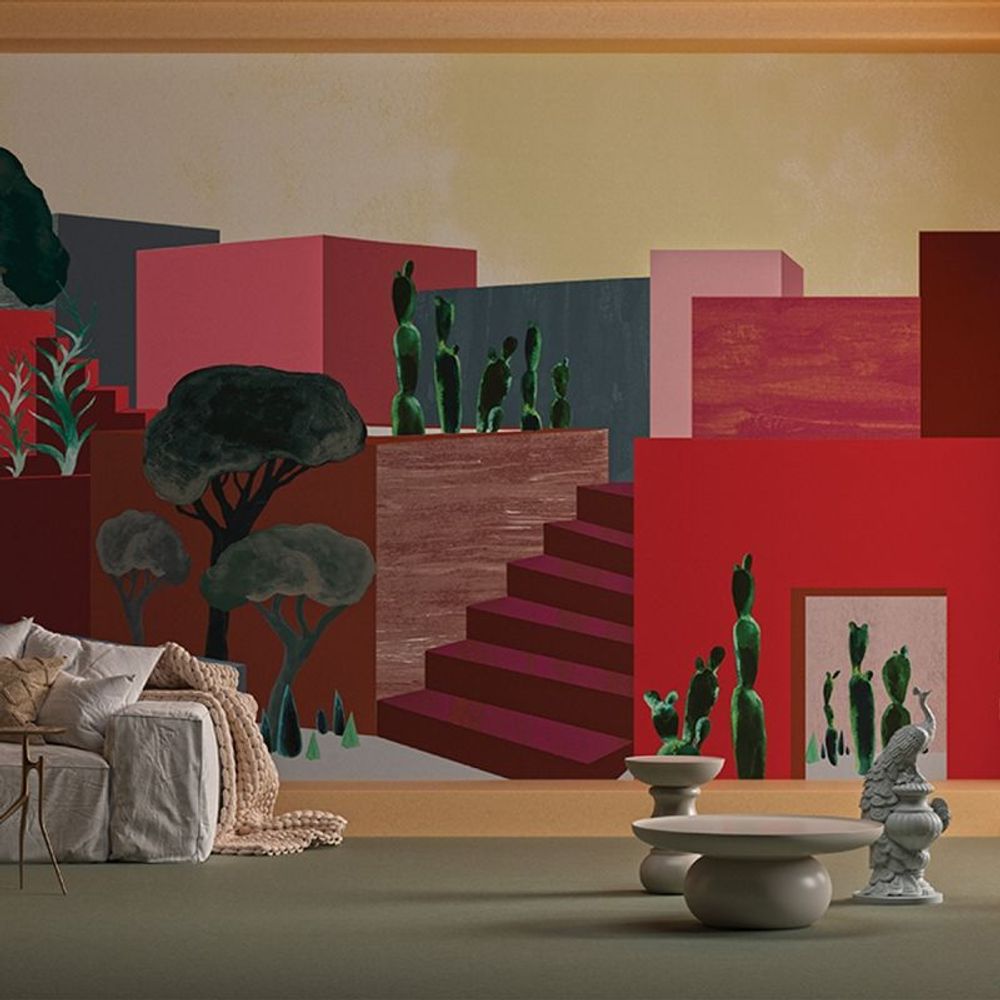 Papiers peints - Papier peint panoramique Patio - ETOFFE.COM