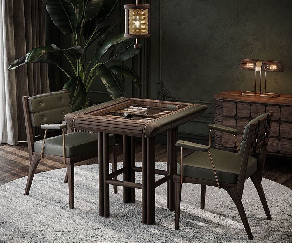 Autres tables - Table de backgammon Jacoby - WOOD TAILORS CLUB