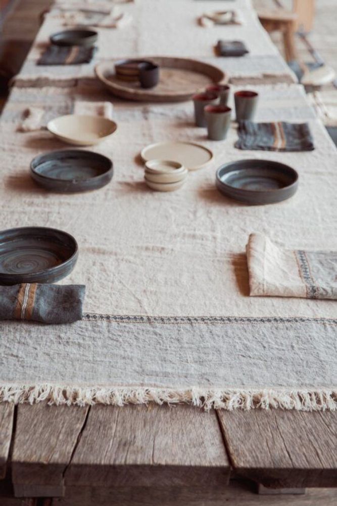 Linge de table textile - Ioulida The Belgian Table Throw - LIBECO HOME