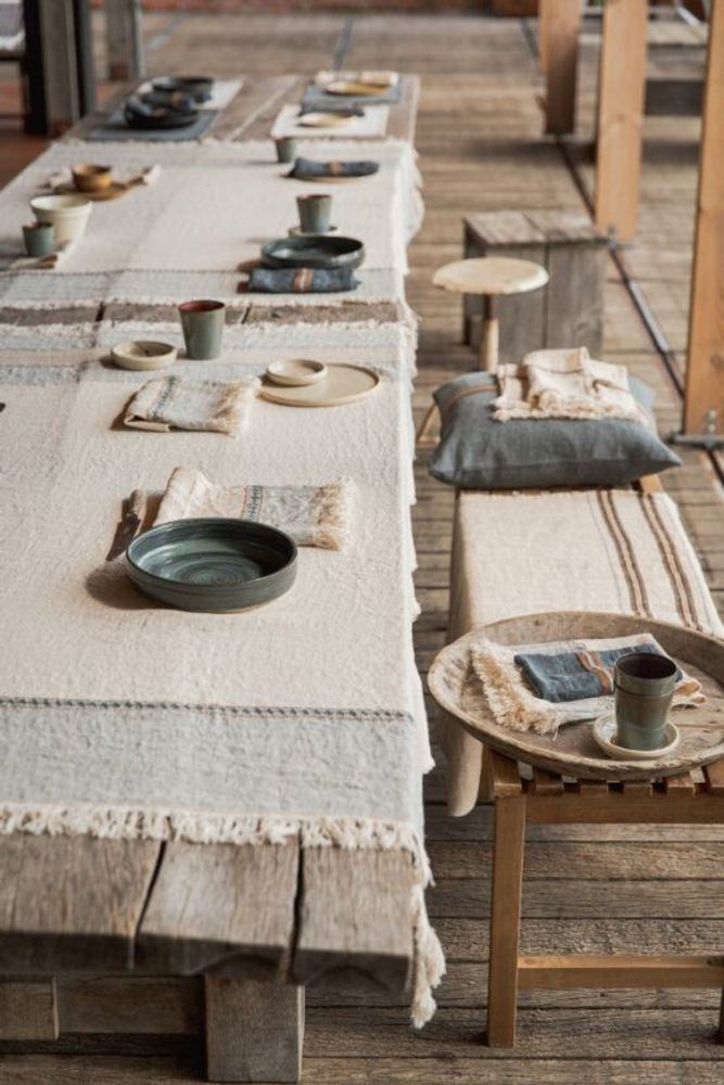 Linge de table textile - Ioulida The Belgian Table Throw - LIBECO HOME
