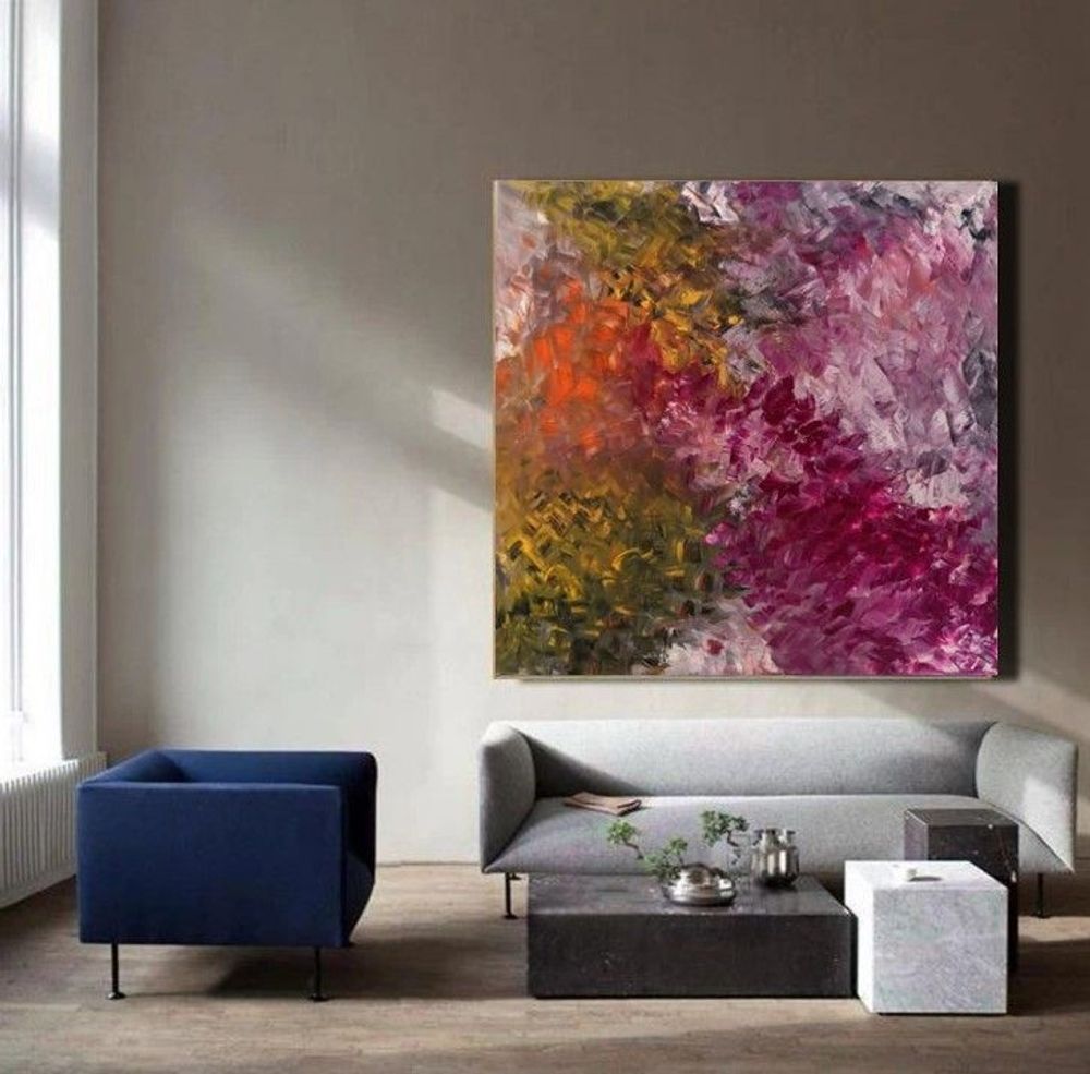 Paintings - Painting Oil Original Silent Cycles No. 24 - MOTI ART & DESIGN