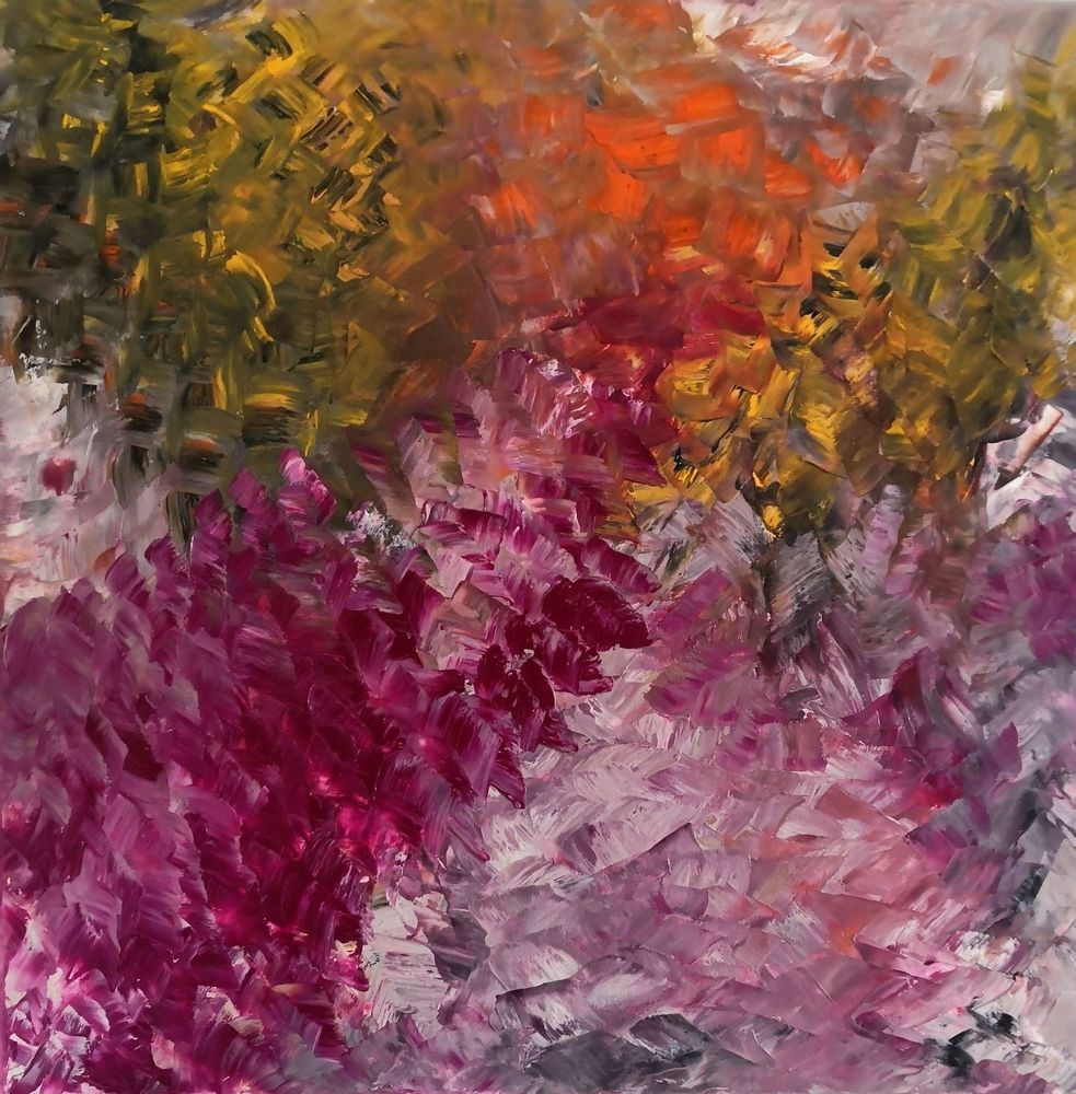 Paintings - Painting Oil Original Silent Cycles No. 24 - MOTI ART & DESIGN