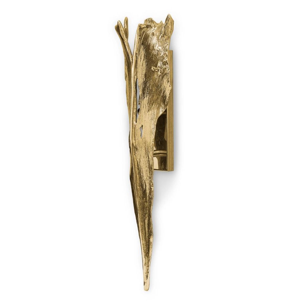 Wall lamps - Folia Wall Lamp - Organic Design; Gold Brass Lamp - MAEVE
