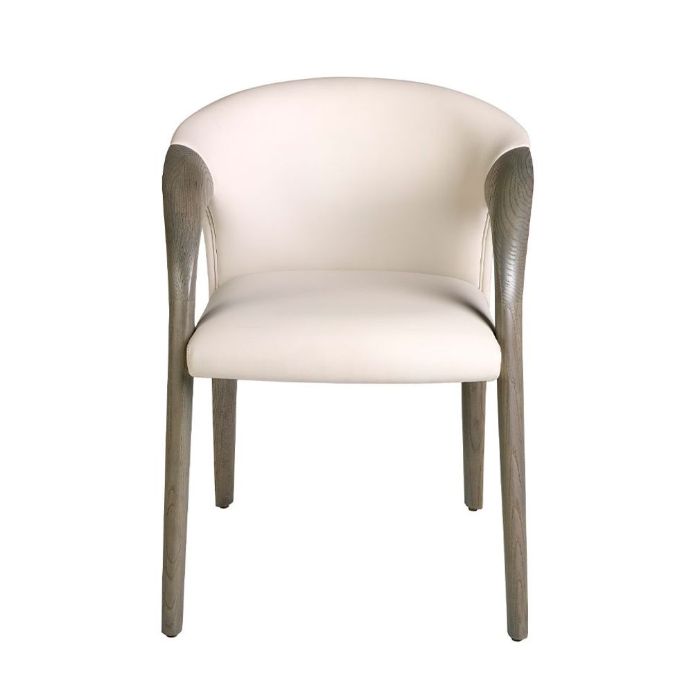 Chairs - Cream leatherette chair - ANGEL CERDÁ