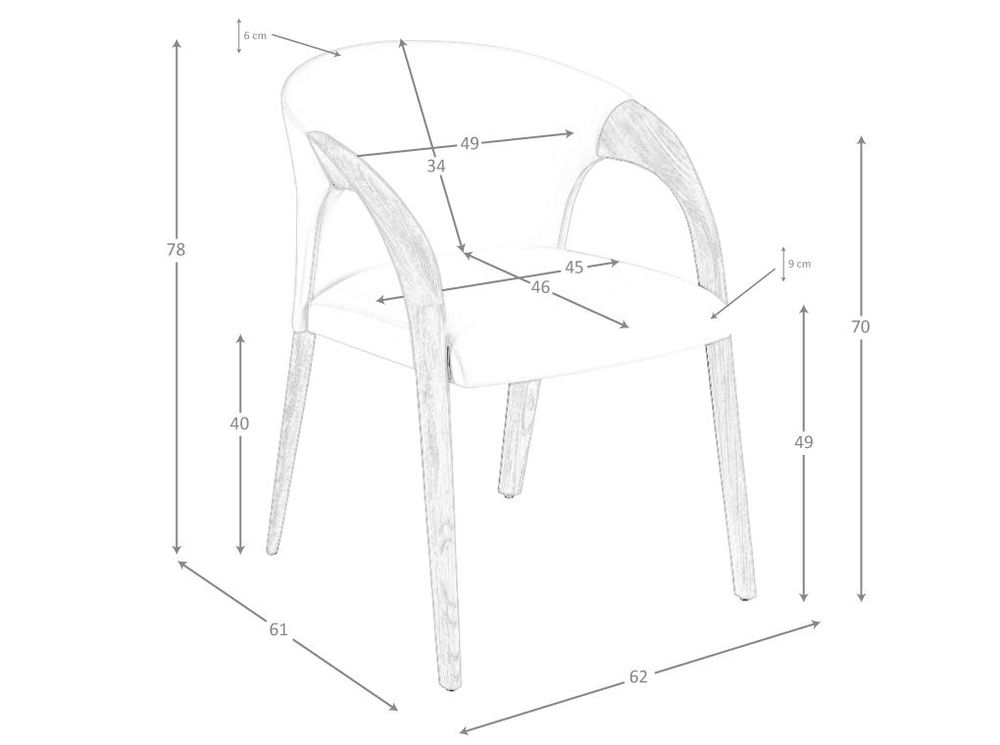 Chaises - Chaise en croûte de cuir crème - ANGEL CERDÁ