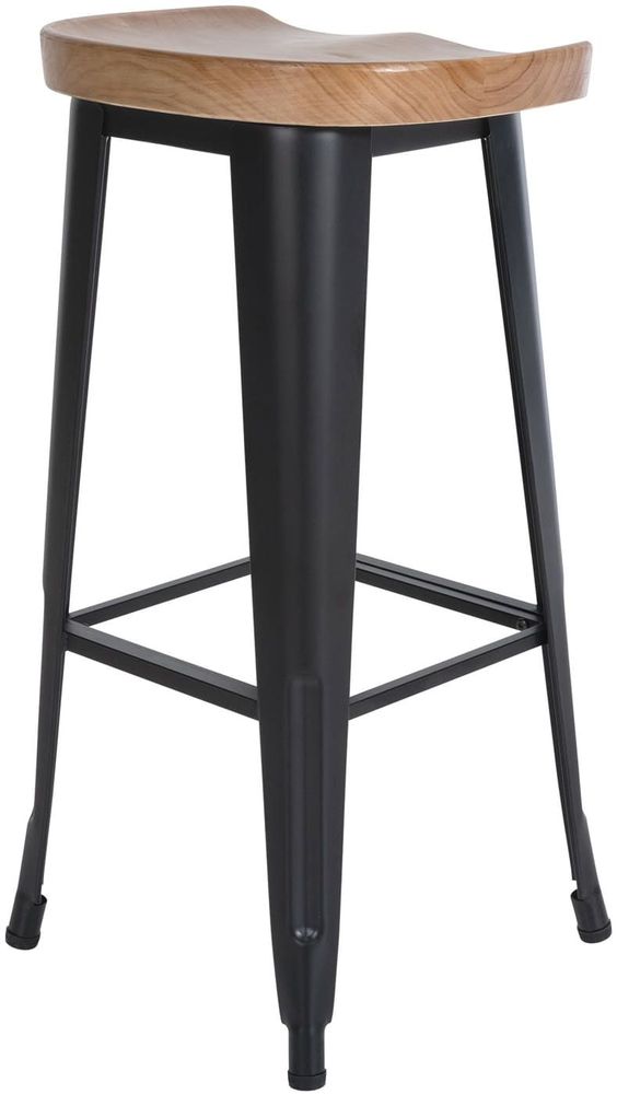 Stools - Clara Bar Chair - Matt Black - VIBORR
