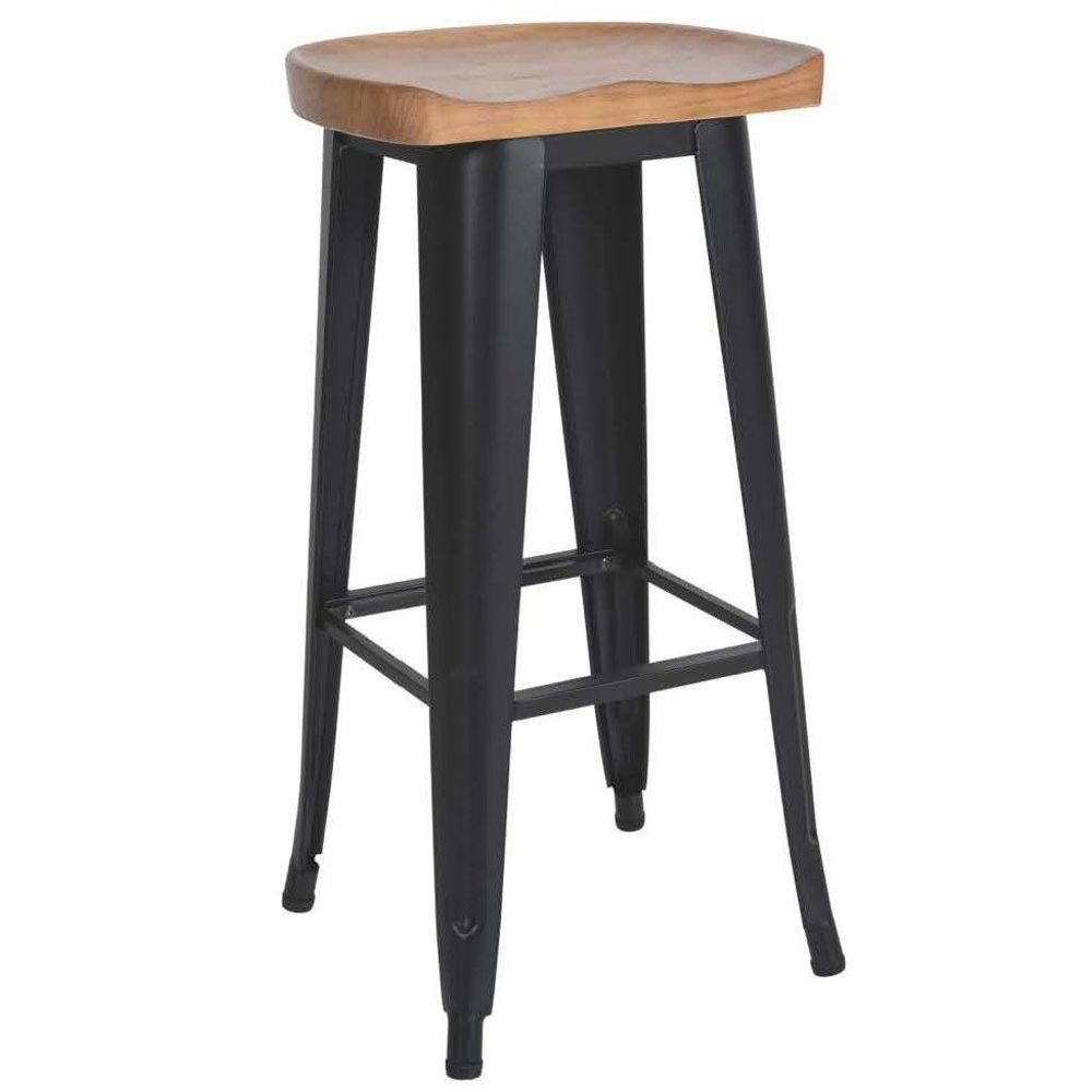 Stools - Clara Bar Chair - Matt Black - VIBORR