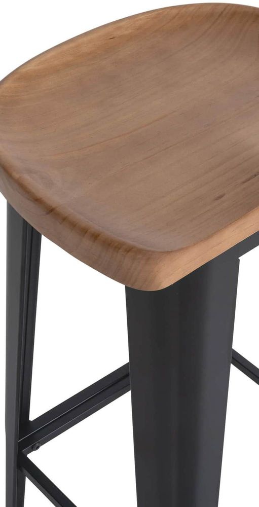 Stools - Clara Bar Chair - Matt Black - VIBORR