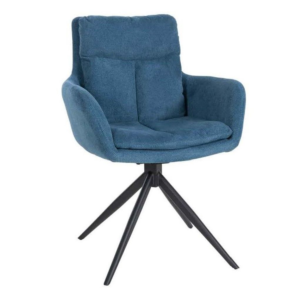 Chaises - Fauteuil pivotant Vilas - Tissu et Métal - VIBORR