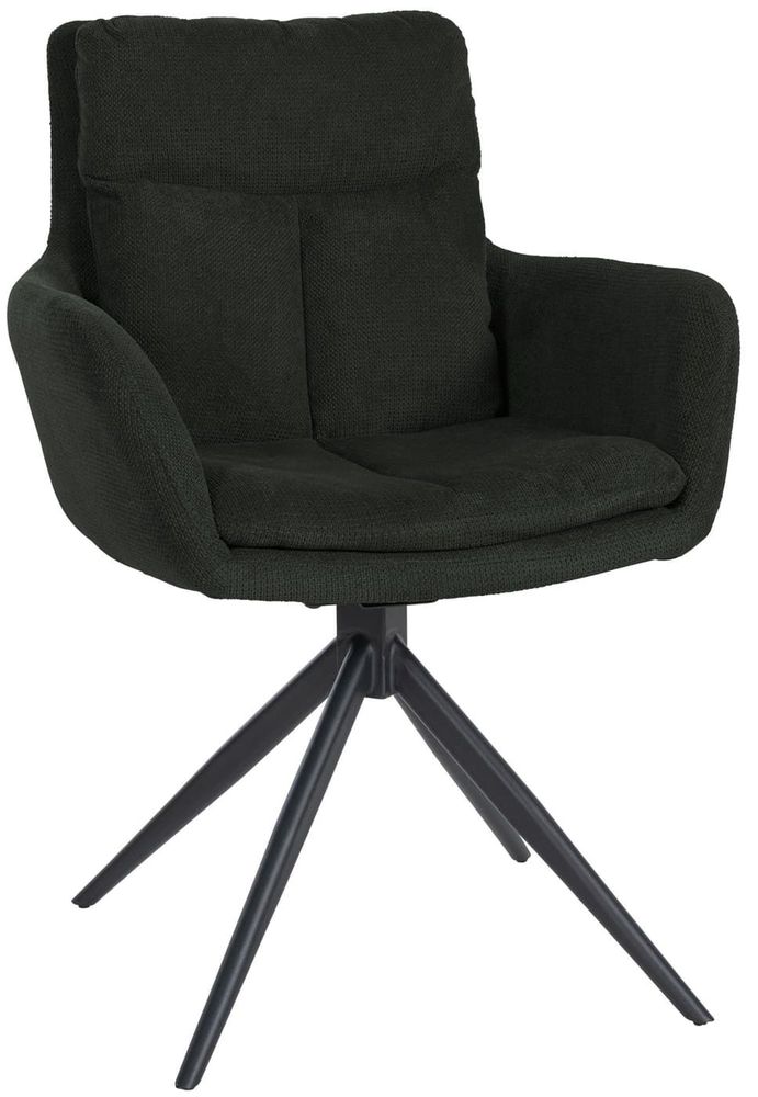 Chaises - Fauteuil pivotant Vilas - Tissu et Métal - VIBORR