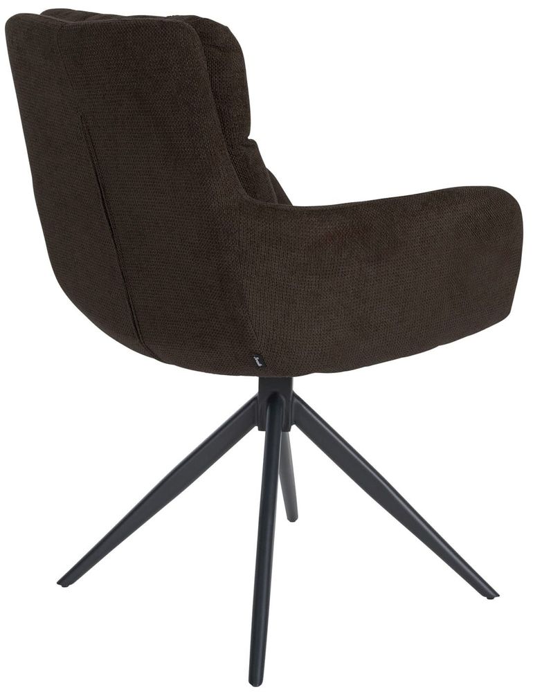 Chaises - Fauteuil pivotant Vilas - Tissu et Métal - VIBORR