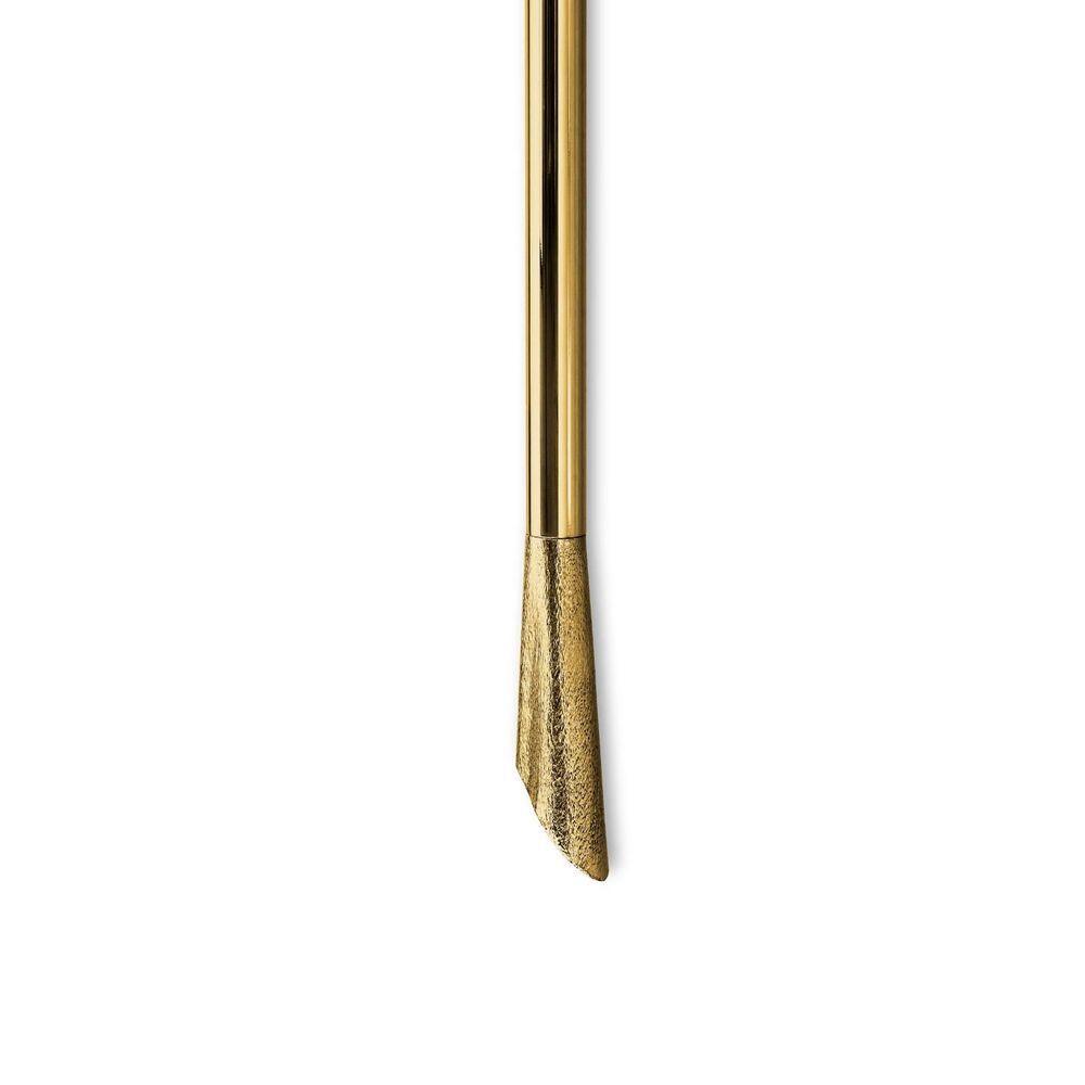 Wall lamps - Folia - Gold and Brass Wall Torch: Elegantly Crafted for Organic Light - MAEVE