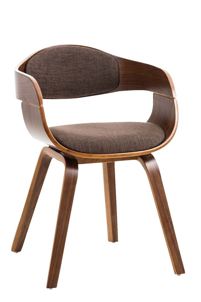 Kitchens furniture - Kingston Chair - Walnut and Fabric - VIBORR