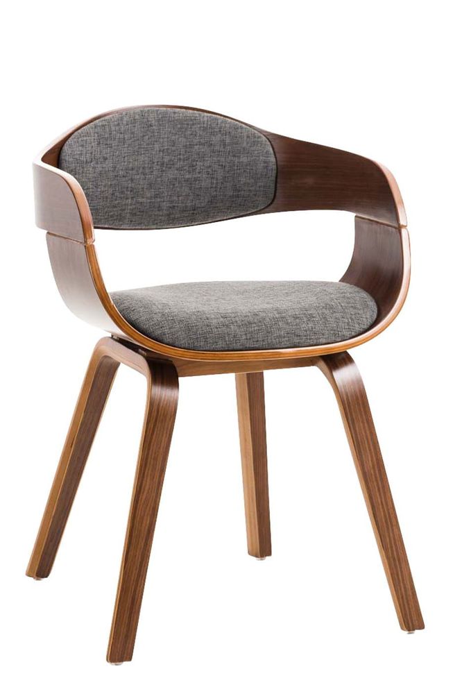 Kitchens furniture - Kingston Chair - Walnut and Fabric - VIBORR