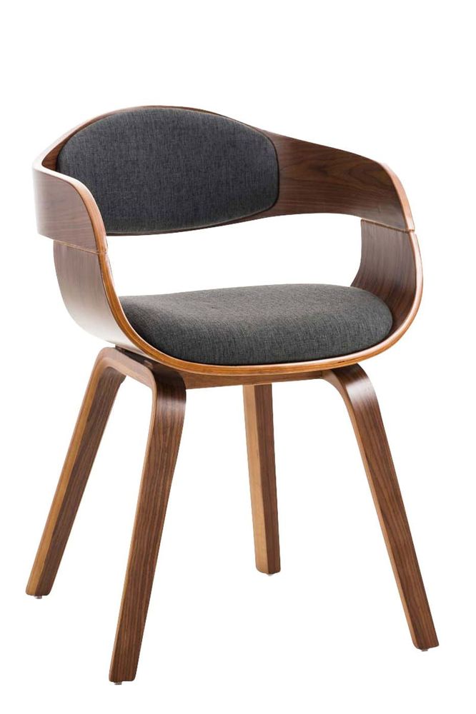 Kitchens furniture - Kingston Chair - Walnut and Fabric - VIBORR
