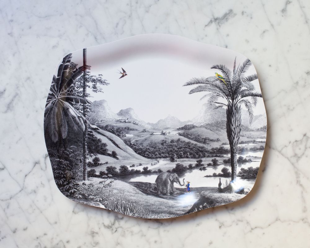 Objets de décoration - Plateau Rococo Sur les rives du Mékong - PARADISIO IMAGINARIUM