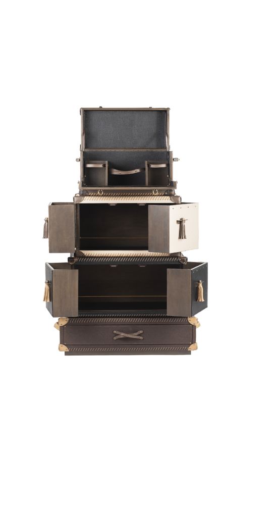 Storage boxes - BOHO ABSINTHE BAR TRUNK - P&B VALISES