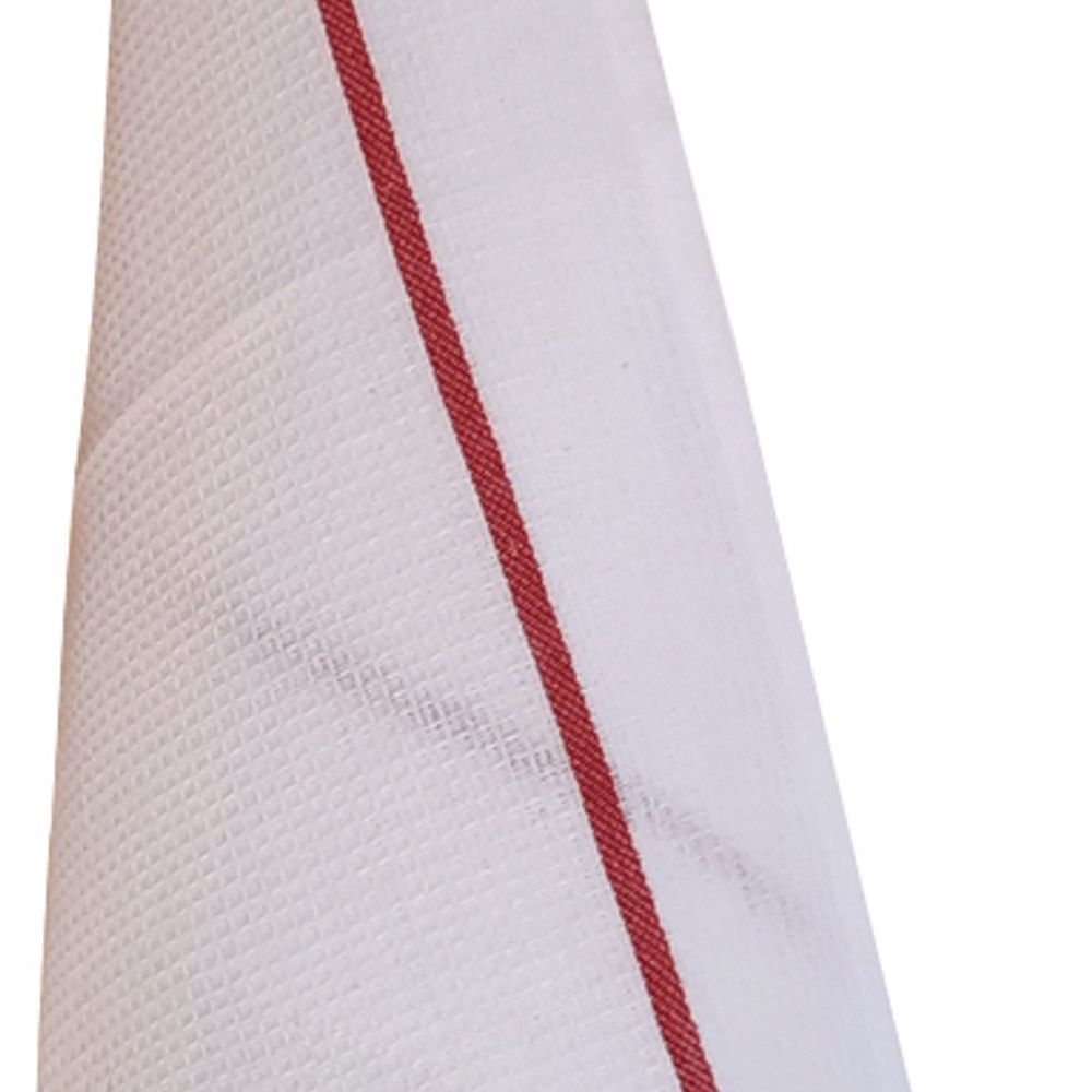Dish towels - Blom Strasbourg recycled honeycomb tea towel Blanc/Rouge 50 X 70 - MAISON VIVARAISE - SDE VIVARAISE WINKLER