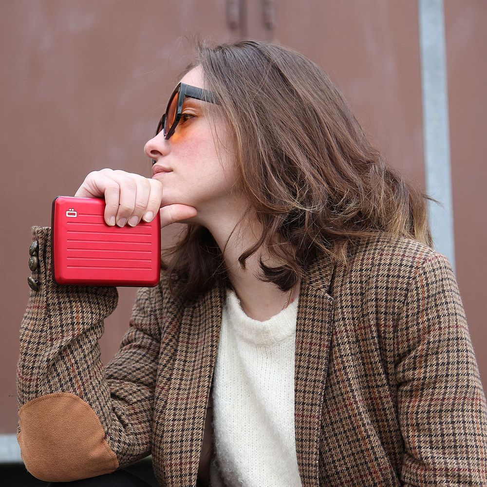 Leather goods - SMART CASE V2 LARGE - Anodized aluminum - ÖGON DESIGN