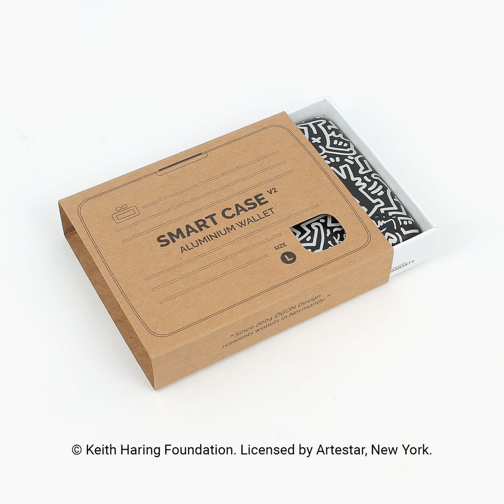 Petite maroquinerie - SMART CASE V2L extra capacity - Collab Keith Haring - ÖGON DESIGN