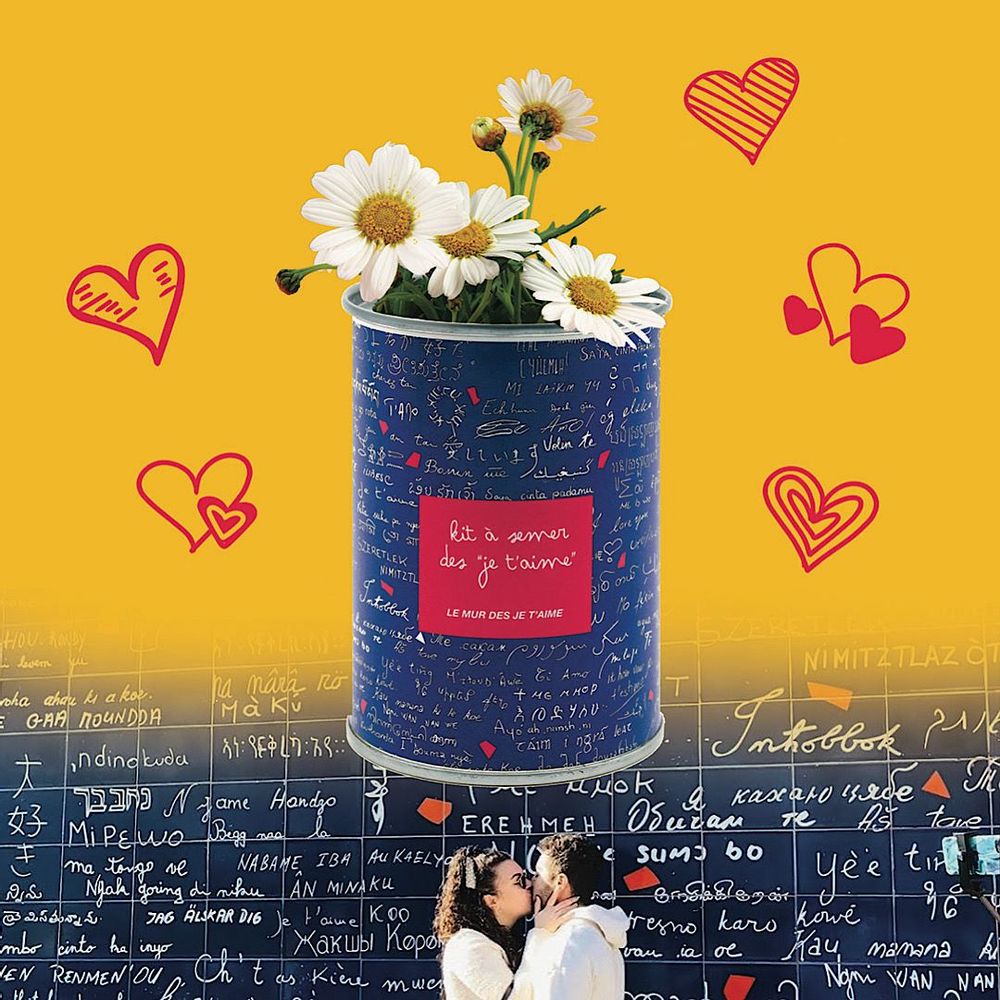 Gifts - Sowing kit\" The Wall of I Love You\ " - MAUVAISES GRAINES