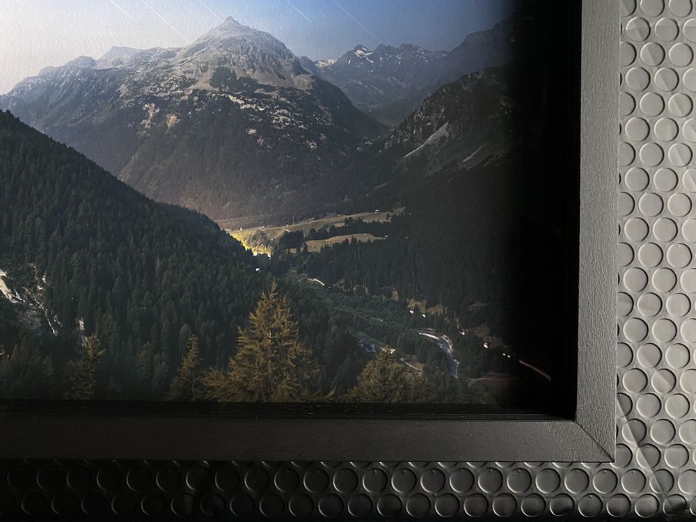 Photos d'art - Col de Maloja. Cadre en Bois Noir - ANNA DOBROVOLSKAYA-MINTS