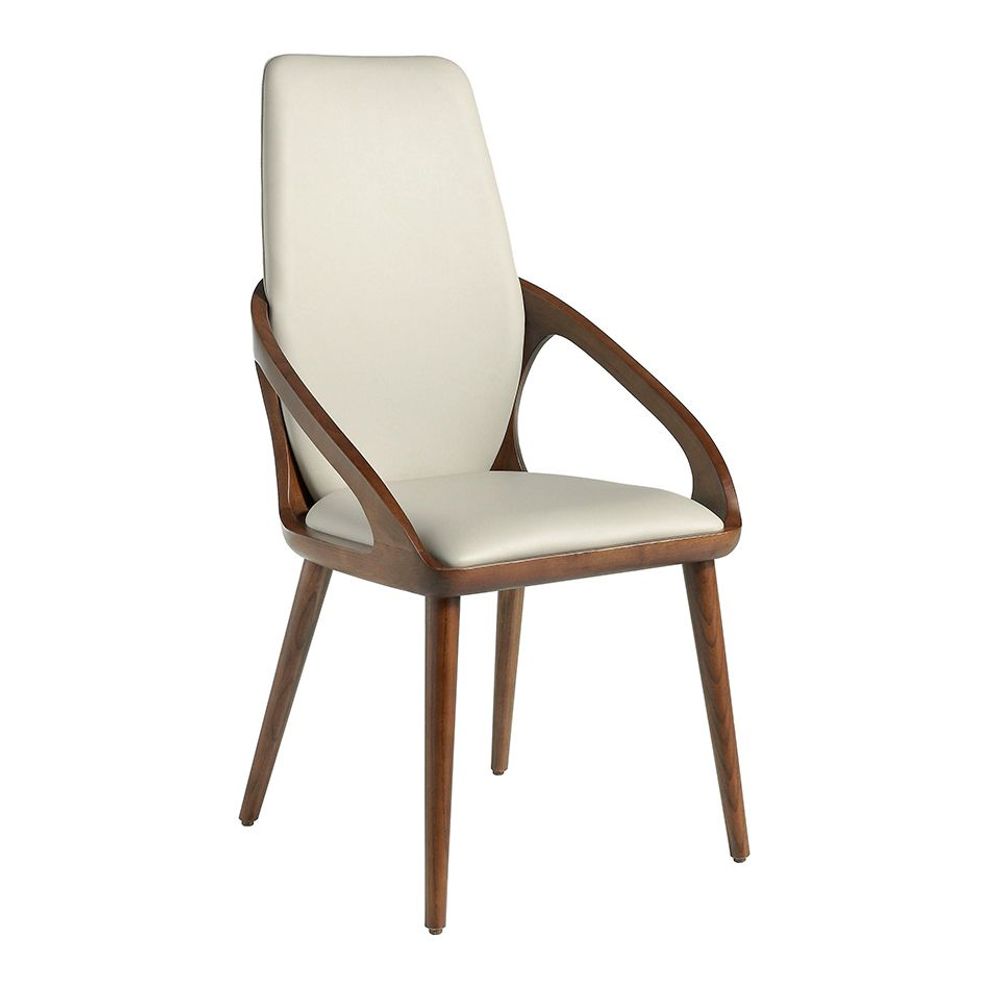 Chaises - Chaise de table à manger rembourrée en simili cuir - ANGEL CERDÁ