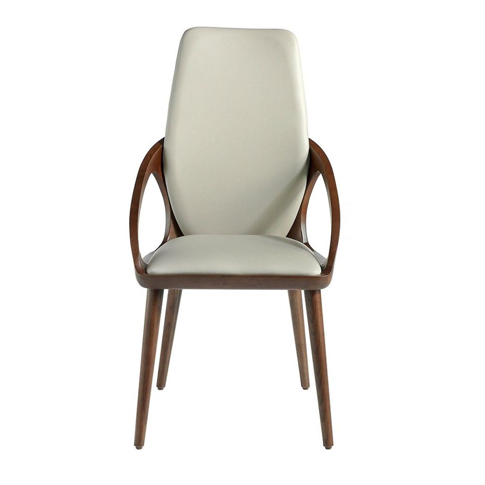 Chaises - Chaise de table à manger rembourrée en simili cuir - ANGEL CERDÁ