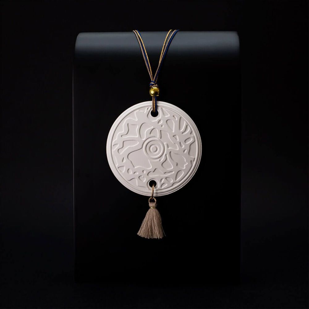 Cosmétiques - Sautoir olfactif « Aristocrate » en céramique à parfumer - O BY !OSMOTIK