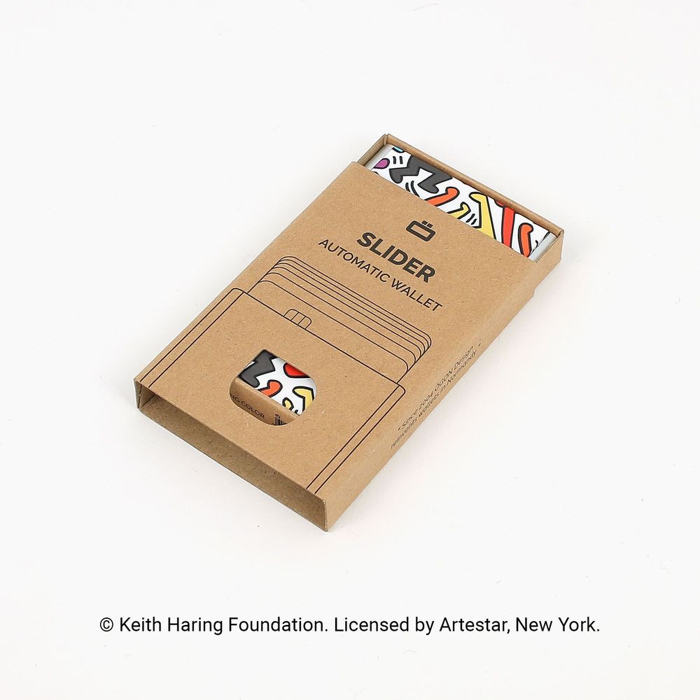 Petite maroquinerie - SLIDER - Collab Keith Haring - ÖGON DESIGN