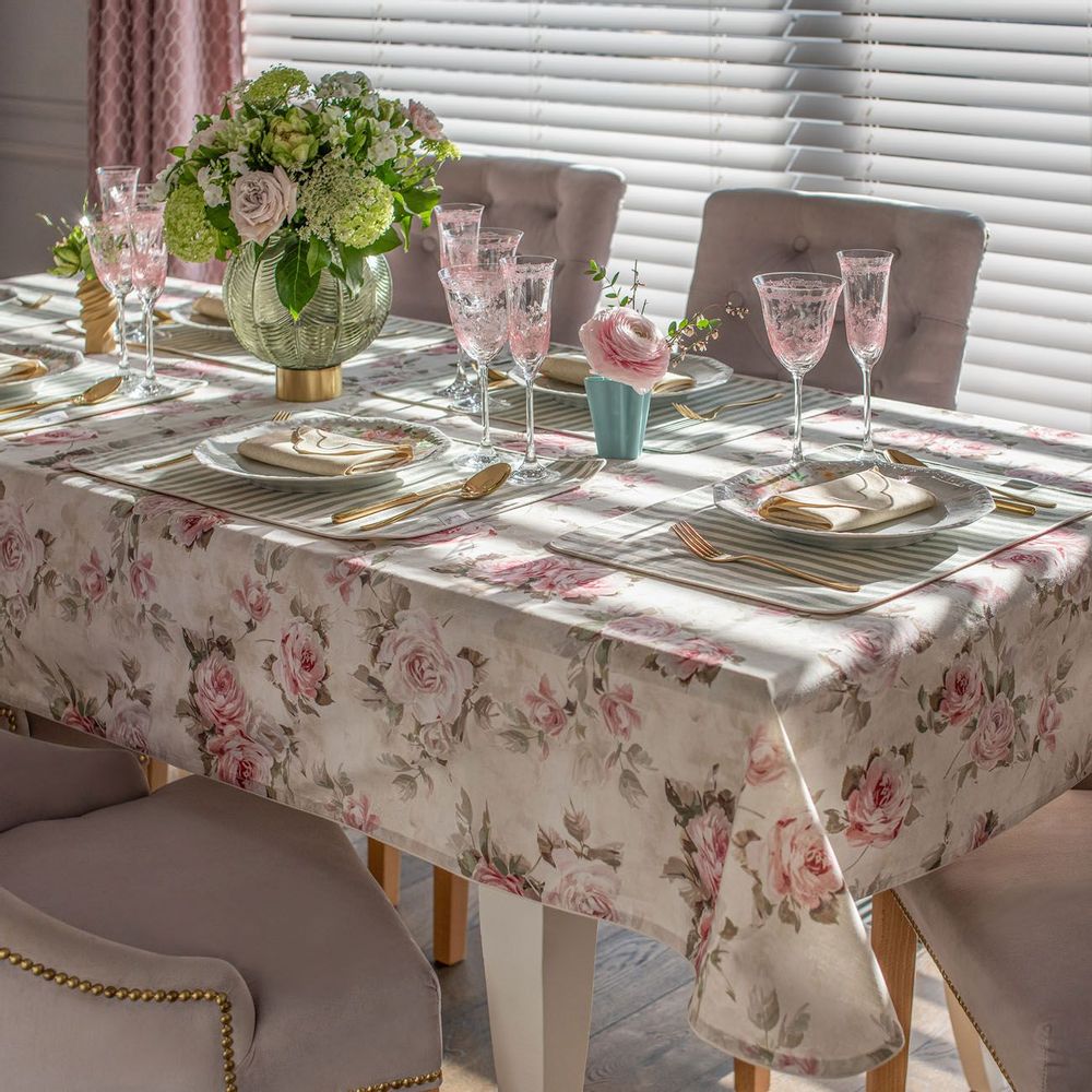 Table linen - Table linen - Roselle & Stripes Collection - ROSEBERRY HOME