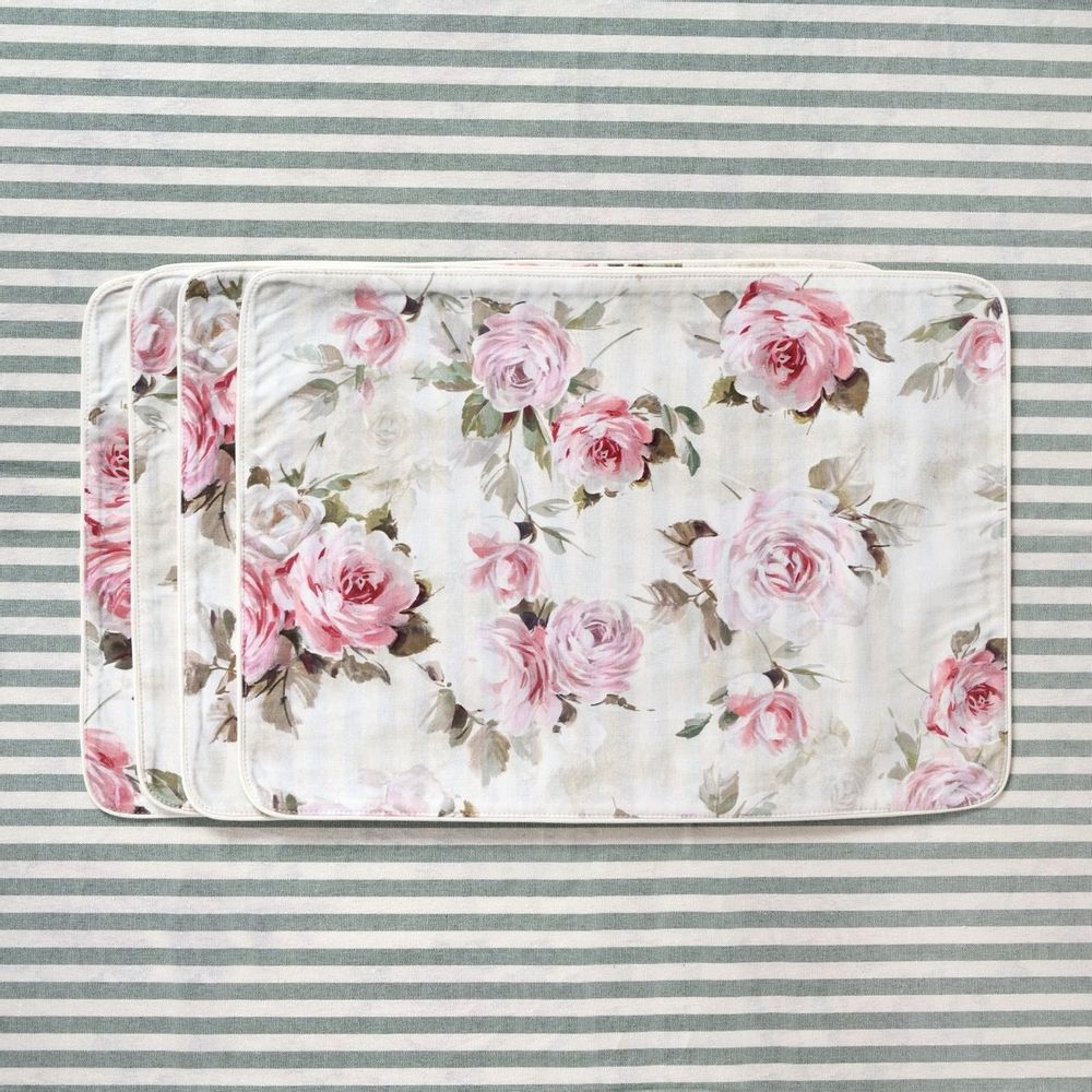 Table linen - Table linen - Roselle & Stripes Collection - ROSEBERRY HOME