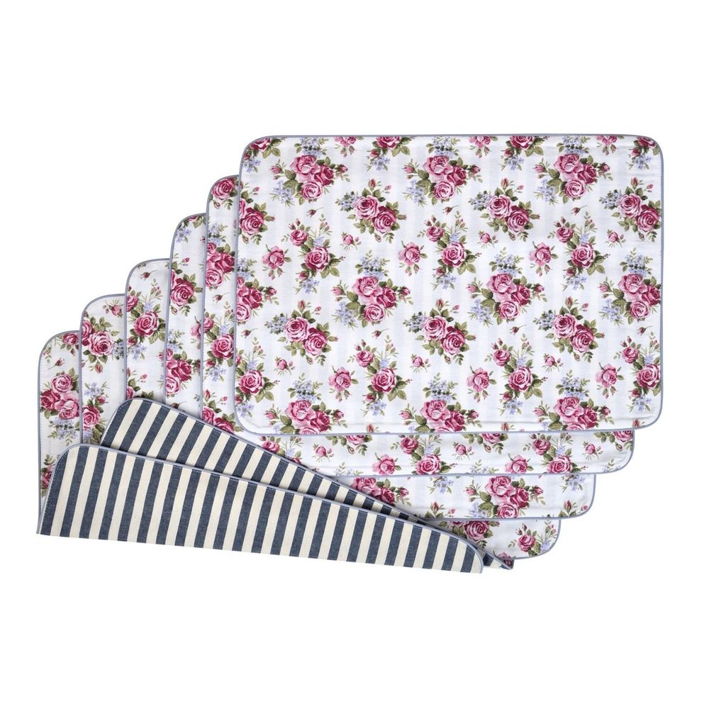 Linge de table textile - Table de linge - Rose Garden & Stripes Collection - ROSEBERRY HOME