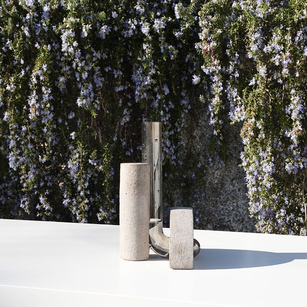 Vases - Grey modern vase, Cochlea della Metamorfosi n°1 - COKI