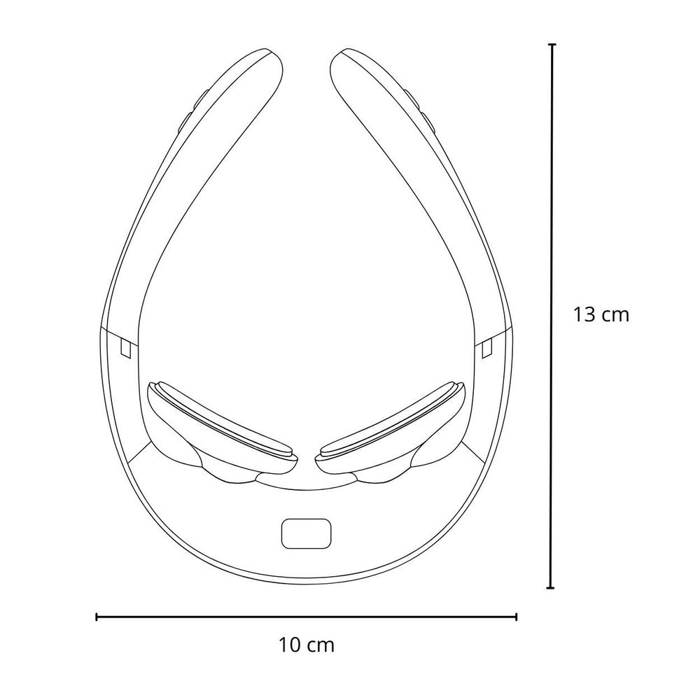 Loungewear - Portable and foldable neck massager with heating and customizable massage for immediate relief - OUI SMART